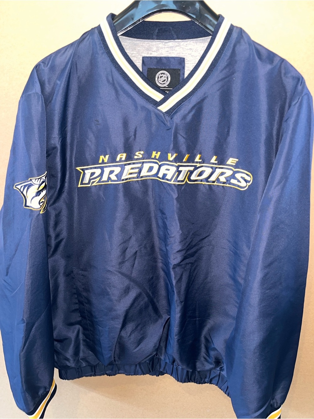Nashville Predators G-III Carl Banks Pullover Jacket NHL Navy XL Embroidered $$$